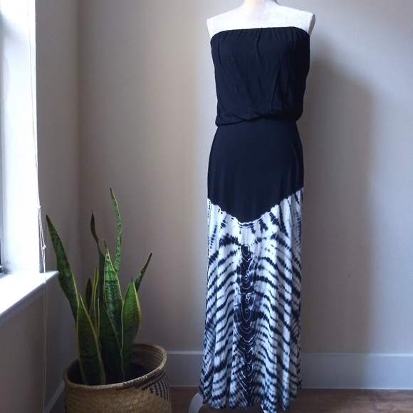 Young Fabulous & Broke Dresses & Skirts - Young Fabulous & Broke Strapless Dress Tie Dye